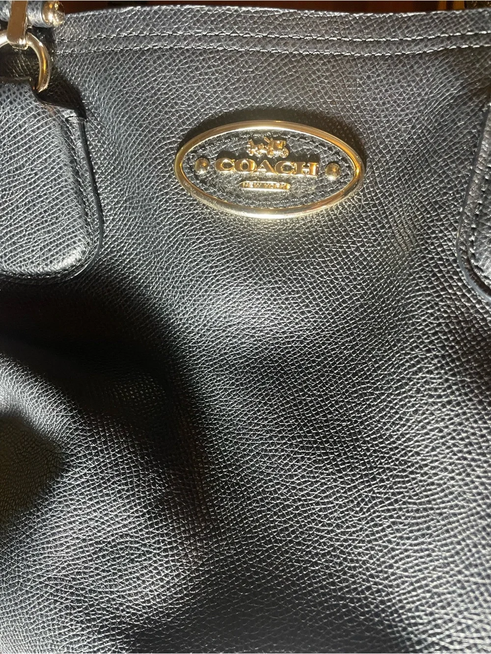 Wow!!! Coach Black Leather Tote Bag - like new. Lovely luxury purse.
